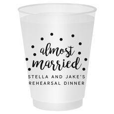 Confetti Dots Almost Married Shatterproof Cups