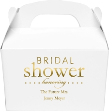 Bridal Shower Honoring Gable Favor Boxes