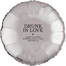 Drunk in Love Heart Mylar Balloons