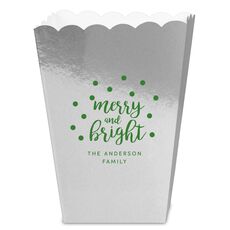 Confetti Dots Merry and Bright Mini Popcorn Boxes
