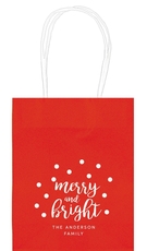 Confetti Dots Merry and Bright Mini Twisted Handled Bags