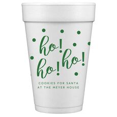 Confetti Dots Ho! Ho! Ho! Styrofoam Cups