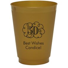 Pick Your Own Fun Scroll Colored Shatterproof Cups