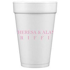 Griffin Styrofoam Cups