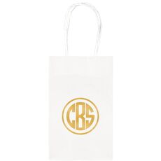 Framed Rounded Monogram Medium Twisted Handled Bags