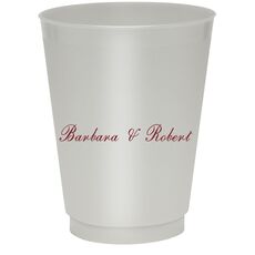 Formal Script Colored Shatterproof Cups