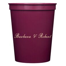 Formal Script Stadium Cups
