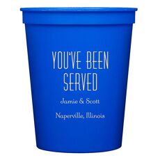 You've Been Served Stadium Cups
