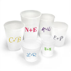 Large Initials Shatterproof Cups