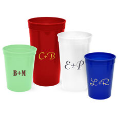 Large Initials Stadium Cups