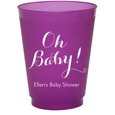 Elegant Oh Baby Colored Shatterproof Cups