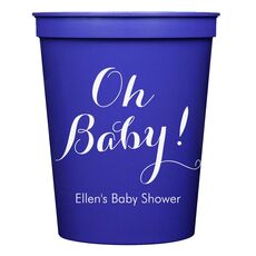 Elegant Oh Baby Stadium Cups