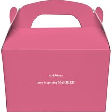 Counting the Number of Days Gable Favor Boxes