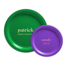 Design Your Own Big Name with Text Paper Plates