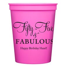 Fifty-Five & Fabulous Stadium Cups
