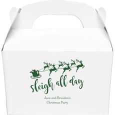 Sleigh All Day Gable Favor Boxes