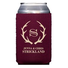 Large Initial Antlers Collapsible Huggers