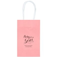 It's A Girl Medium Twisted Handled Bags