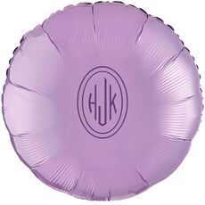 Outline Shaped Oval Monogram Mylar Balloons