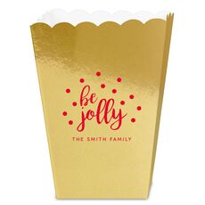 Confetti Dots Be Jolly Mini Popcorn Boxes