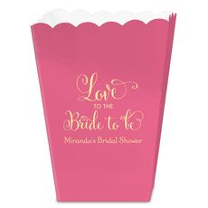 Love To The Bride To Be Mini Popcorn Boxes