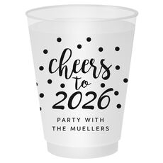 Confetti Dots Cheers to the New Year Shatterproof Cups