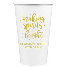 Making Spirits Bright Paper Coffee Cups