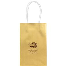 Thanksgiving Horn Medium Twisted Handled Bags