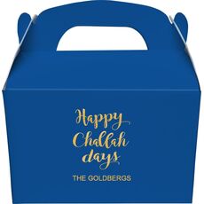 Happy Challah Days Gable Favor Boxes