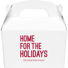 Home For The Holidays Gable Favor Boxes