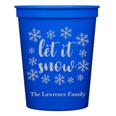 Let It Snow Stadium Cups