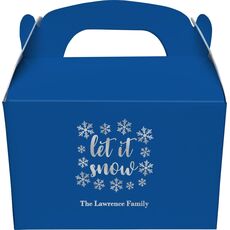 Let It Snow Gable Favor Boxes