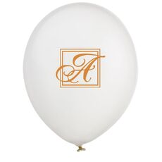 Framed Initial Latex Balloons