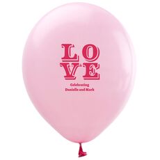 Retro Love Latex Balloons