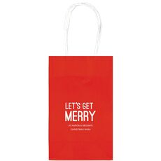 Let's Get Merry Medium Twisted Handled Bags