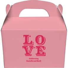 Retro Love Gable Favor Boxes