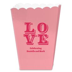 Retro Love Mini Popcorn Boxes