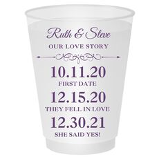 Our Love Story Shatterproof Cups