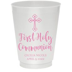 Ornate Celtic Cross Colored Shatterproof Cups