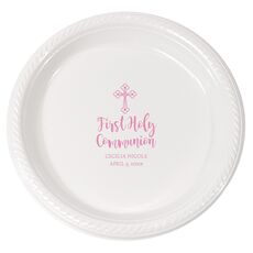 Ornate Celtic Cross Plastic Plates