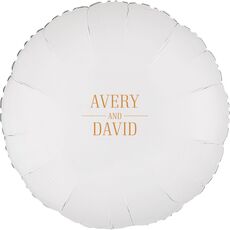 Modern Couple Detail Mylar Balloons