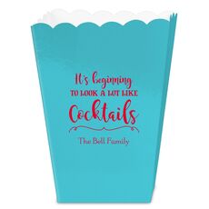 It's Beginning To Look A Lot Like Cocktails Mini Popcorn Boxes