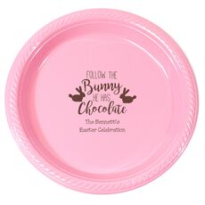 Follow The Bunny Plastic Plates