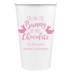 Follow The Bunny Paper Coffee Cups