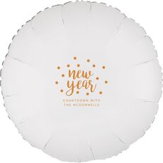 Confetti Dots New Year Mylar Balloons
