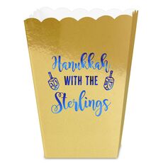 Hanukkah Dreidels Mini Popcorn Boxes