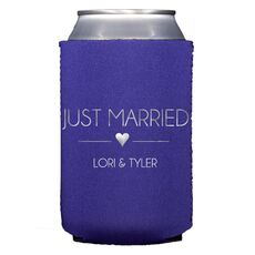 Just Married with Heart Collapsible Huggers