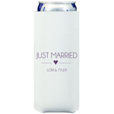 Just Married with Heart Collapsible Slim Huggers