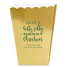 Holly Jolly Christmas Mini Popcorn Boxes