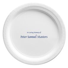 Memorial Paper Plates